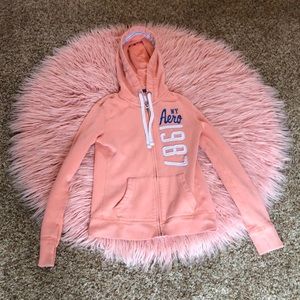 A Aeropostale sweatshirt size x small color peach
